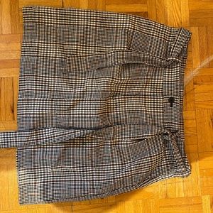 Plaid Brown Mini skirt